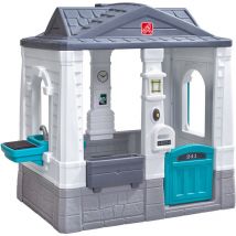STEP2 Neat & Tidy Cottage Homestyle Edition Maisonnette Marron Maisonnette Plastique avec Porte, Fen tre et Sonnette