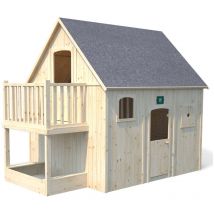 Cabane en bois haute sur pilotis pour enfant - Duplex