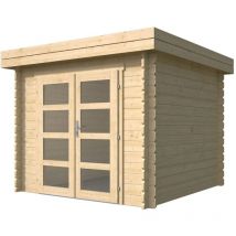 Touschalets - Cabanon de jardin nancy bois 230x230cm ép 34mm