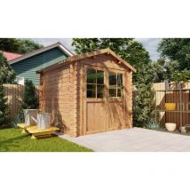 Touschalets - Abri de jardin marmande 5 bois traité 205x205cm -28mm