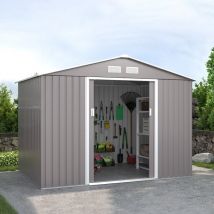 Abri de jardin en tôle robuste pour rangement d'outils Ortisei 277x191x202cm