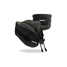 Cabeau Evolution Cool Travel Pillow- The Best Air Circulating Head And Neck Memory Foam Cooling Travel Pillow - Black