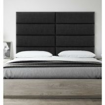 Cabecera Tapizada Panel Decorativo - Pared Tapizada 91cm Negro