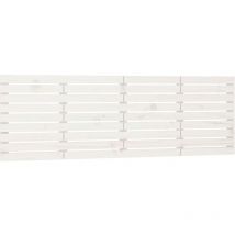 Décoshop26 - Cabecero accesorio para dormir dormitorio mueble de pared estilo palet 206 x 3 x 63 cm madera maciza blanco TDL0202693
