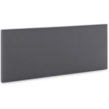 Cabecero Aura tapizado en tela Gris oscuro 150x60 cm