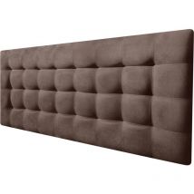 Decorquality - Cabecero Cama canadá deluxe tapizado tejido antimanchas Marrón 105x70cm