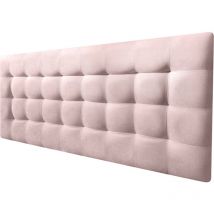 Decorquality - Cabecero Cama canadá deluxe tapizado tejido antimanchas Rosa Palo 135x70cm