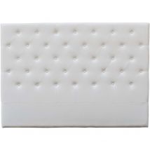 Habitat Et Jardin - Cabecero de cama acolchado 'Déco' en pvc - Blanco