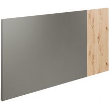 Plykit - Cabecero de cama Amon Antracita-roble 138x68x2