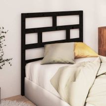 Cabecero de cama madera maciza de pino negro 106x4x100 cm vidaXL