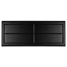 Cabecero de cama Camila tapizado polipiel Negro - Cama de 90