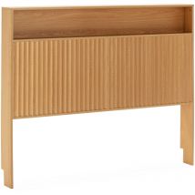 Vs Venta-stock - Cabecero de cama Lluvia 165 cm con almacenamiento color Roble