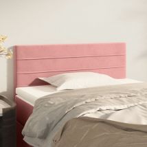 Maisonchic - Cabecero de cama para dormitorio estilo moderno de terciopelo rosa 90x5x78/88 cm ES99846A