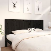 Furniture Limited - Cabecero de cama madera maciza de pino negro