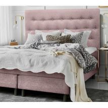 Cabecero de cama tapizado antimanchas Paris 12070 rosa