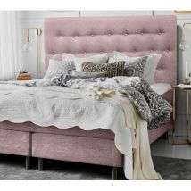 Decorquality - Cabecero de cama tapizado antimanchas Paris 10570 rosa