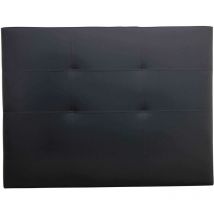 Cabecero de cama Tokio tapizado en polipiel Negro - Cama de 150