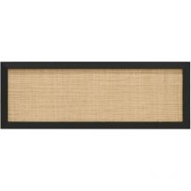 Cabecero Ellen rafia negro 100x60cm