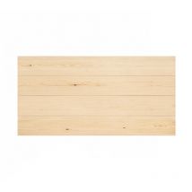 Cabecero de madera maciza en tono natural de 80x60cm