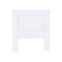 Dgr-import - Cabecero madera en acabado blanco 110 cm(alto)100 cm(ancho)
