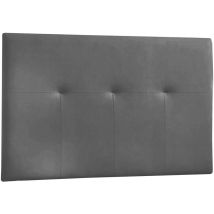Cabecero Polipiel 160x120x4cm Color Ceniza – Diseño Moderno y Elegante – Fabricado en Aglomerado de Alta Densidad