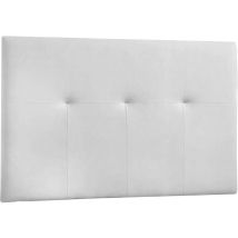 Cabecero de polipiel blanco 160x120x4 cm – Diseño moderno y elegante – Ideal para dormitorio