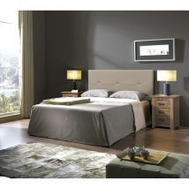 Cabecero Prado 3 Botones Polipiel 160 x 55 x 4 cm – Aglomerado de alta densidad – Color Vison