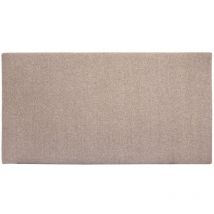 Decowood - Cabecero tapizado de poliester liso en color marrón de 90x80cm