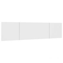 Ventamueblesonline - Cabecero de Cama 150 cm Dormitorio Matrimonio Melamina Reims Blanco Mate 209x53cm