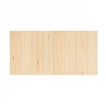 Decowood - Cabecero de madera maciza en tono natural de 160x80cm