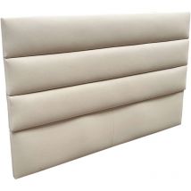 Miroytengo - Cabecero Viena Cabezal Dormitorio Moderno Matrimonio Revestimiento Espuma Color Piedra 165 cm