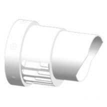 Cabel - borne coaxiale à paroi courte 60-100 pour chaudières à condensation