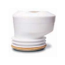 Cabel – Manchon de toilette excentrique – Raccord d'évacuation PVC – Diamètre 100 à 110 mm, Distance 19 mm, Système de joints à lèvres
