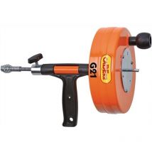 Cabere - Appareil nettoyage tuyaux manuel/électr. G21 longueur de la spirale 7,5 m d. des spirales 8 mm