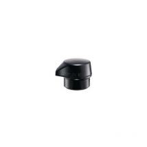 Halder - simplex Piezas terminales Goma rellena, negro, con 'pie integrado' - D=60 mm - 3202.260