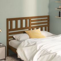Maison Chic - Cabezal de Cama Moderno, Cabecero de cama madera maciza de pino marrón miel 126x4x100 cm MaisonChic