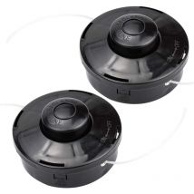 XVX - Cabezal de desbrozadora universal A6481 (2 unidades), carrete de repuesto de nailon para desbrozadora, recortadora, cabezal de corte M10 x 1,25