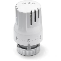 APM - Cabezal termostático con sensor de líquido, modelo compacto, color blanco 1TS Blanco
