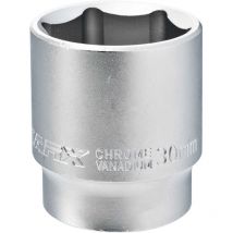 Cabezales de 6 caras con cuadrado de 1/2" 30 mm