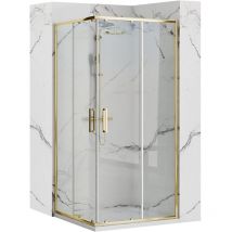 REA - cabina de ducha punto 90X90 gold