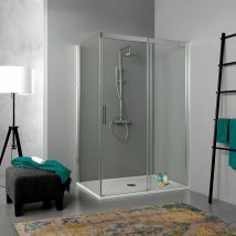 Kiamami Valentina - Cabina Doccia Con Porta Scorrevole 80X140 Trasparente Dream