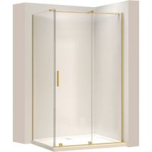 REA - cabina doccia montana gold brush 120X100
