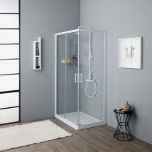 Kiamami Valentina - Paroi De Douche 70X100 Cristal 4 Mm Coulissante Double Face Venere