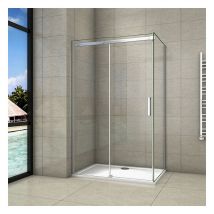Aica Sanitaire - Cabine de douche 160x90x195cm en verre anticalcaire aica cabine de douche installation d'angle