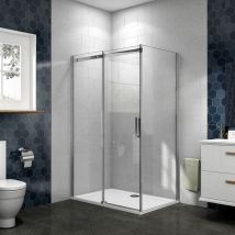 Acezanble - Cabine de douche coulissante 150x70x195cm,8mm verre anticalcaire