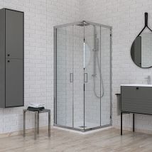Ponsi - Cabine de douche d'angle 90 x 90 verre transparent Ercos Gold GOLT9090 90x90 cm (88-90 x 88-90)
