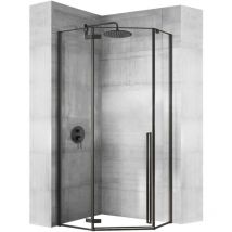 Cabine De Douche Diamond Black Mat 90x90