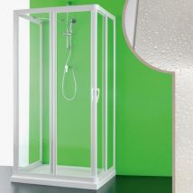 Cabine de douche en forme U en acrylique mod. Venere h 190 cm 90X75X90 cm avec ouverture centrale