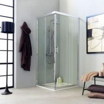 Kiamami Valentina - Paroi De Douche Fly 70X70 Profilé Plat Et Design Moderne