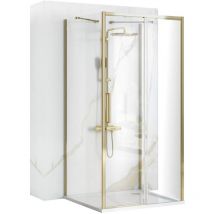 REA - cabine de douche murale rapid slide gold 140x100